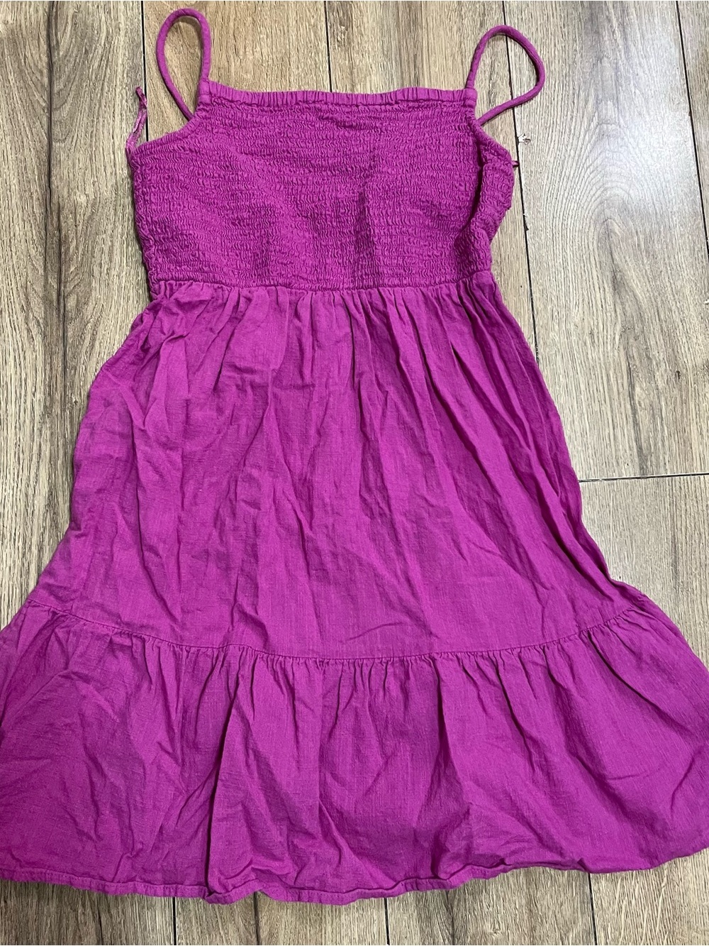 Cotton On Fuchsia Smocked Mini Dress